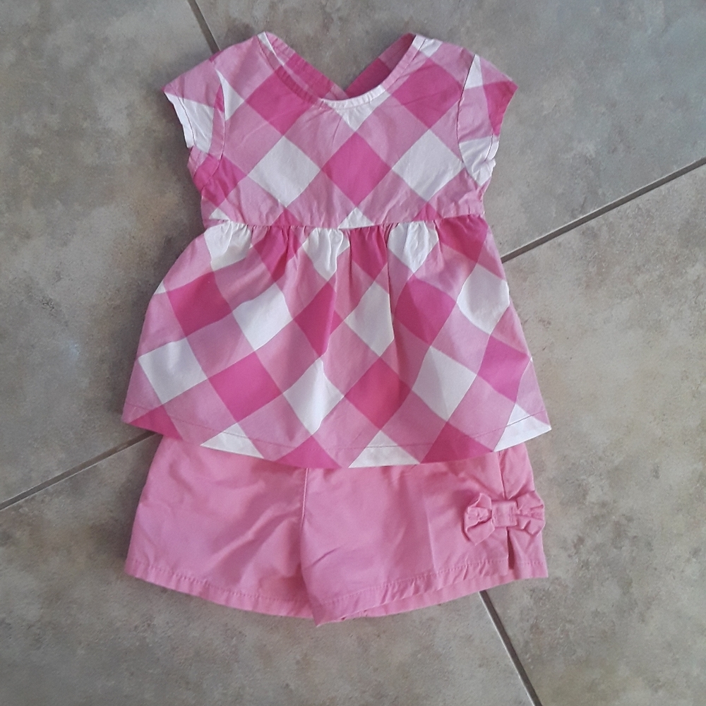 Pink and White Baby Girls Set.